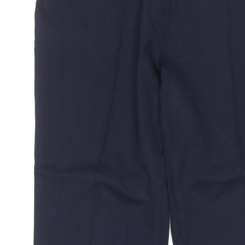 Marks and Spencer Women’s Navy Size 14 Tall Straight Dress Trousers