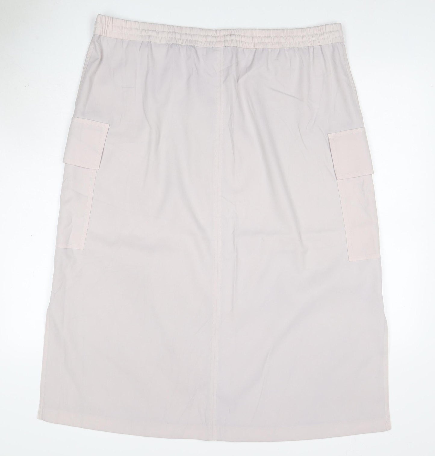 M&S Collection Women Beige Size 20 Long Cargo Drawstring Skirt
