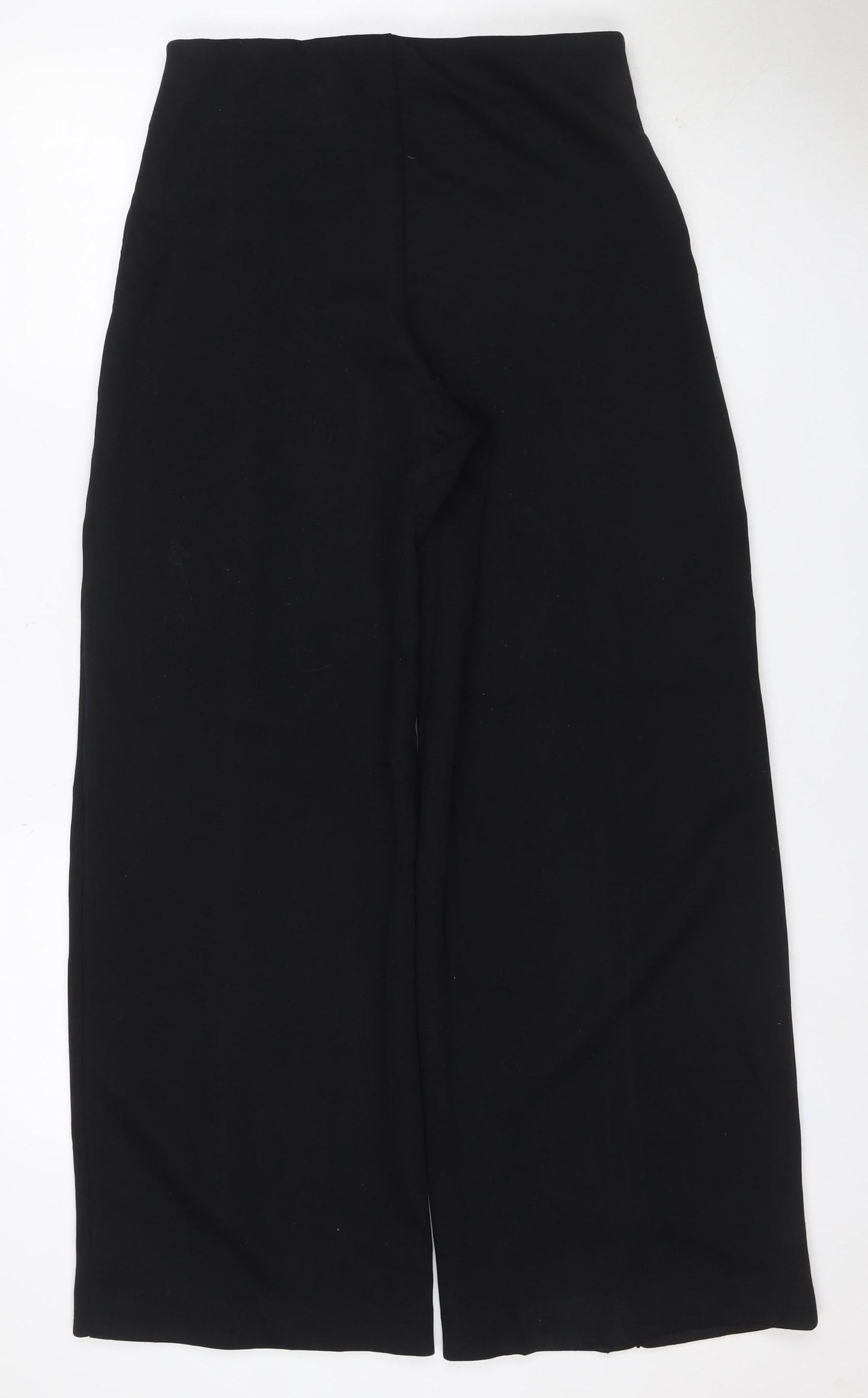 Marks and Spencer Women Black Size 10 Regular Pull-On Straight Trousers