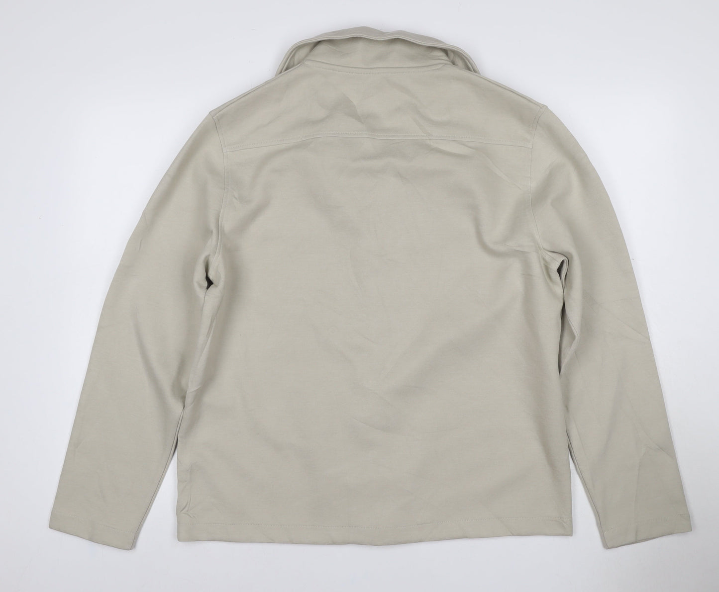 Autograph Men Beige M Military Jacket Cotton Stretch Utility NWT