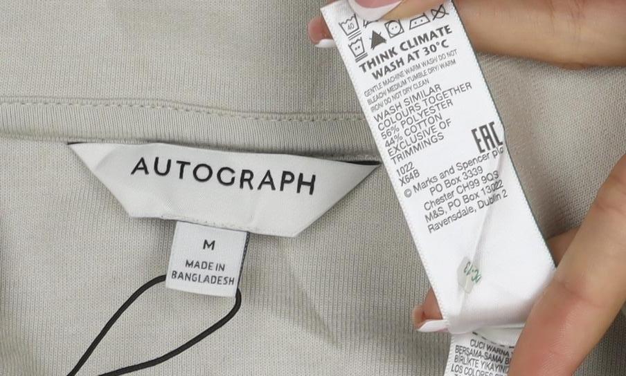 Autograph Men Beige M Military Jacket Cotton Stretch Utility NWT