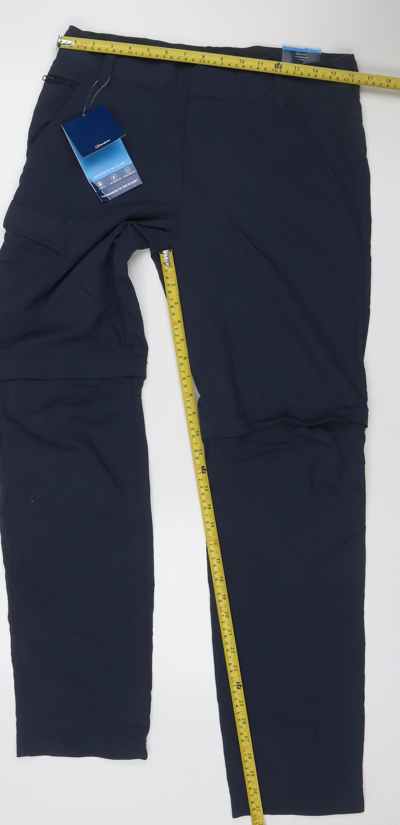 Berghaus Men’s Navy Waterproof Rain Trousers UK 32 W32 L32 Regular