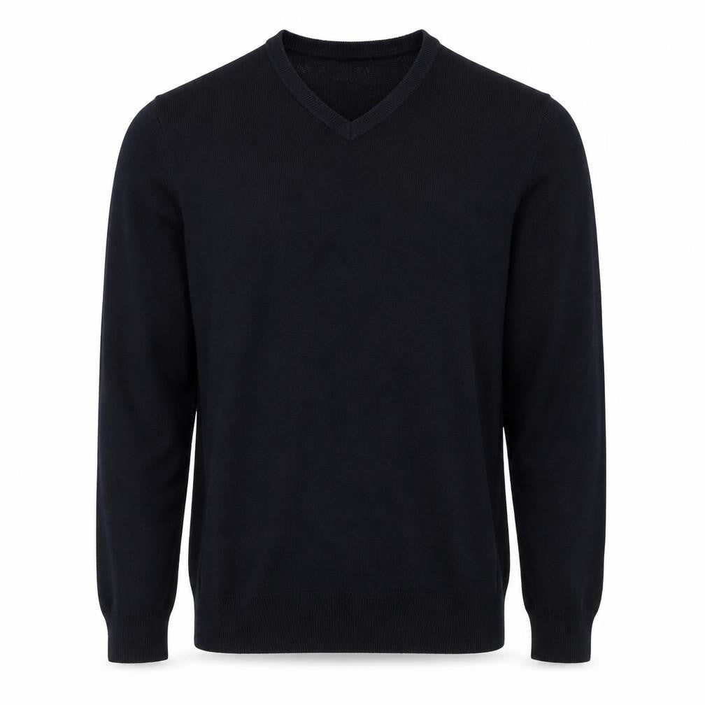 Marks and Spencer Mens Black M V-Neck Pullover Cashmilon Knit Jumper