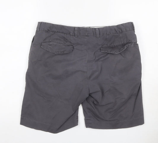 French Connection Men's Grey 34 Chino Shorts Cotton Stretch Casual