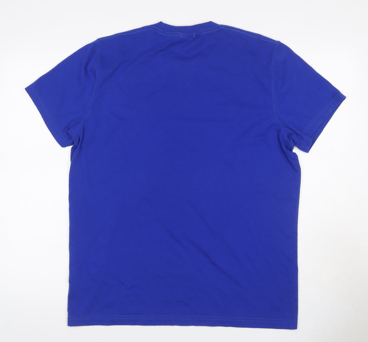 Abercrombie & Fitch Men Blue XL Muscle Logo Graphic Crew Neck T-Shirt