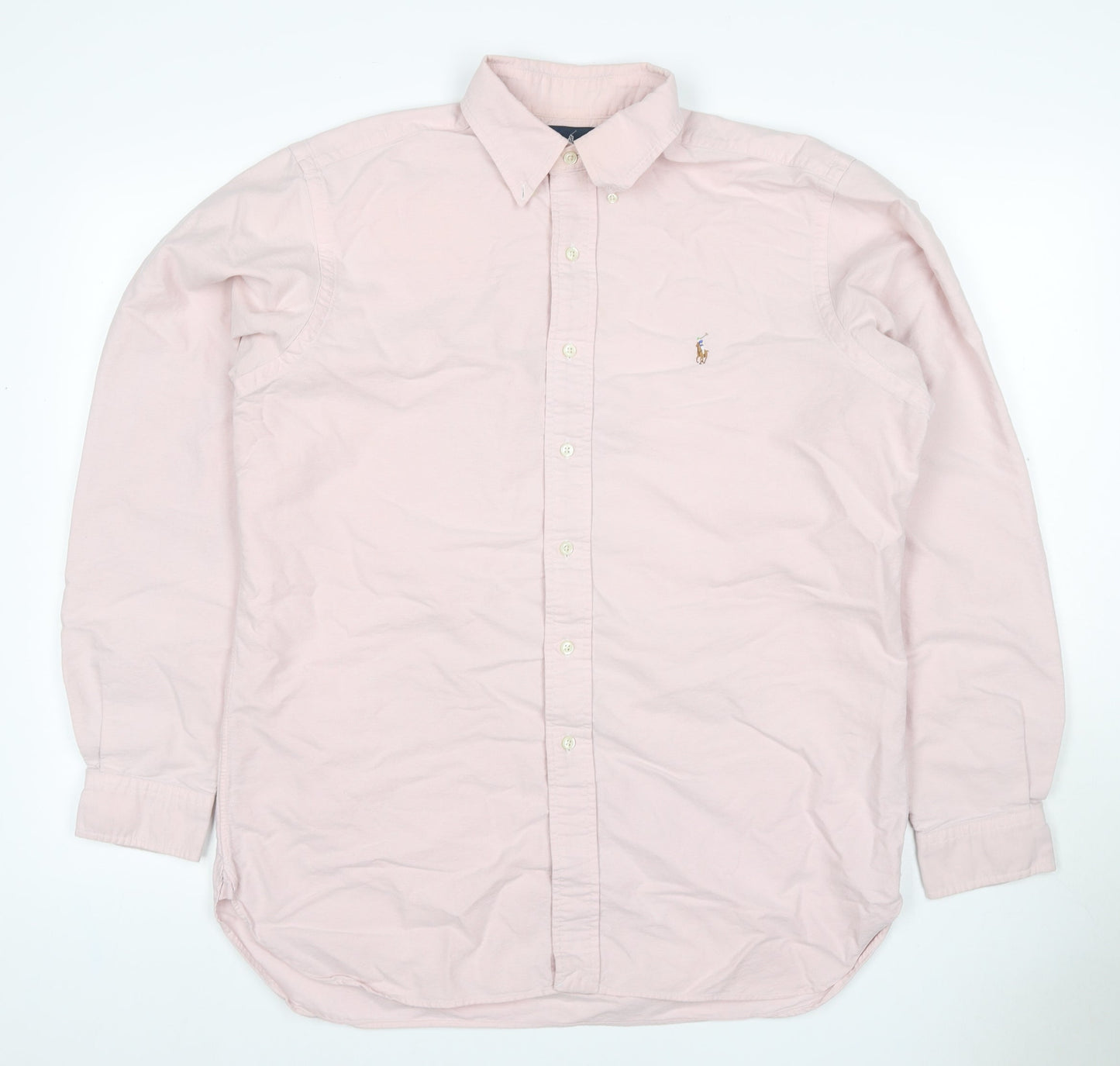 Ralph Lauren Men’s Pink S Classic Fit Cotton Button-Down Shirt
