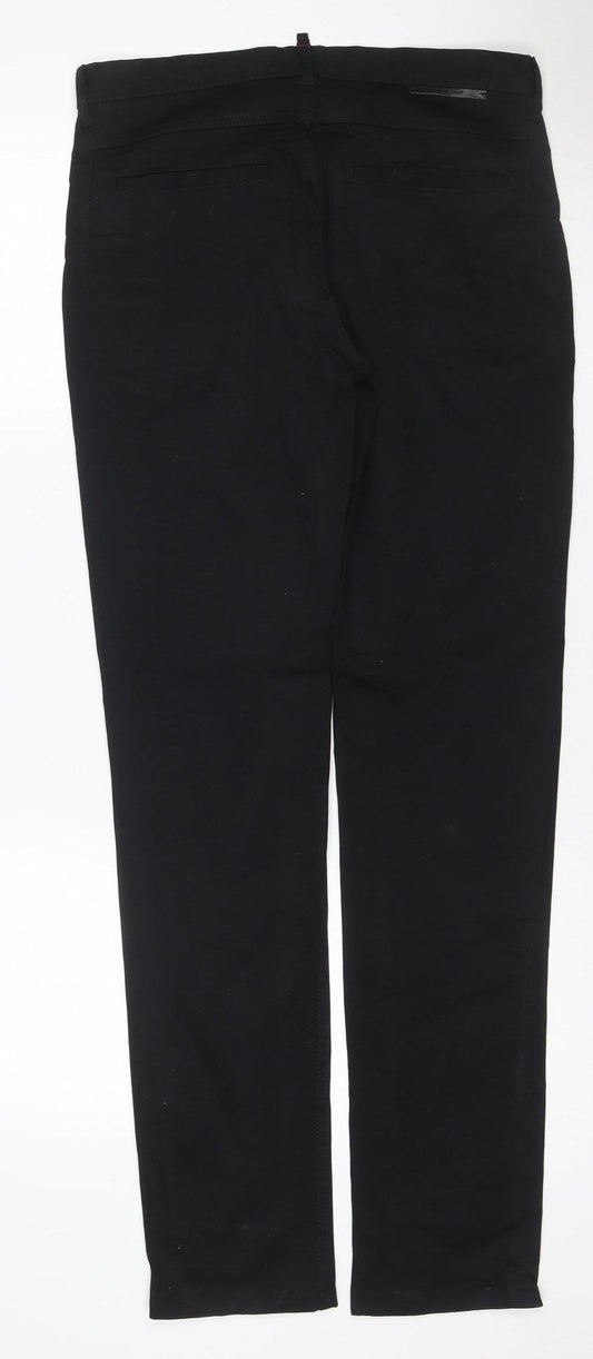 Zara Man Men's Black W32 Slim Stretch Chino Trousers