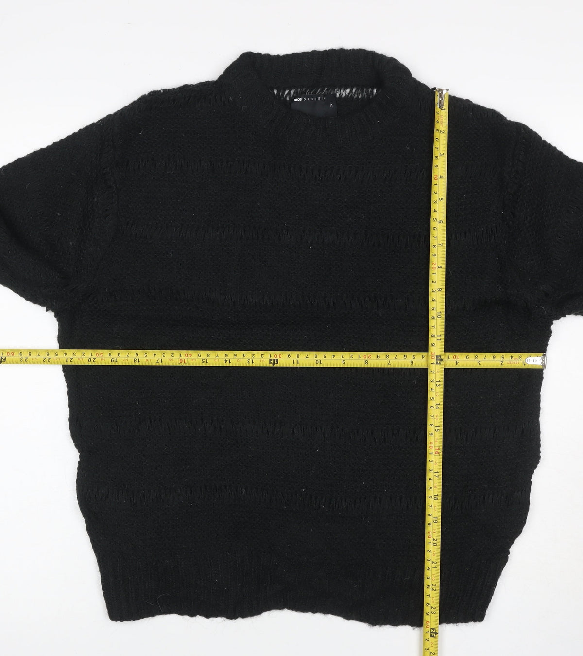 ASOS Design Women Black XS Roll Neck Chunky Knit Jumper