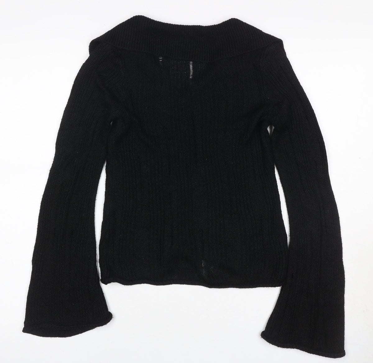 ASOS Design Women’s Black Petite UK 8 Cable Knit Button Cardigan