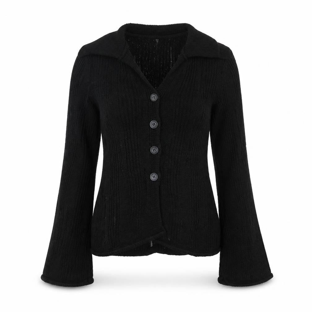 ASOS Design Women’s Black Petite UK 8 Cable Knit Button Cardigan