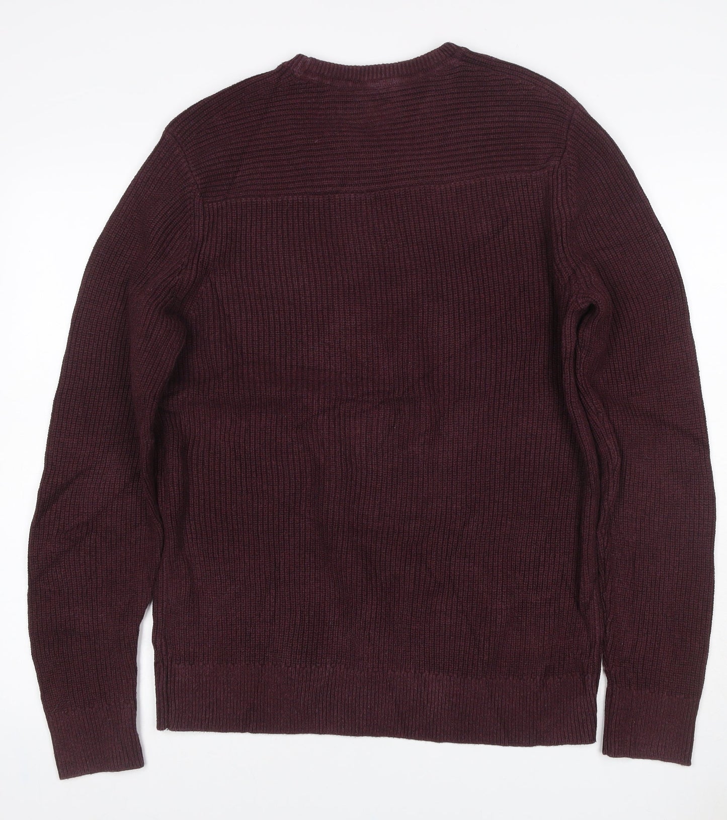 Gap Men's Red M Pullover Cotton Rib Knit Crew Neck Jumper