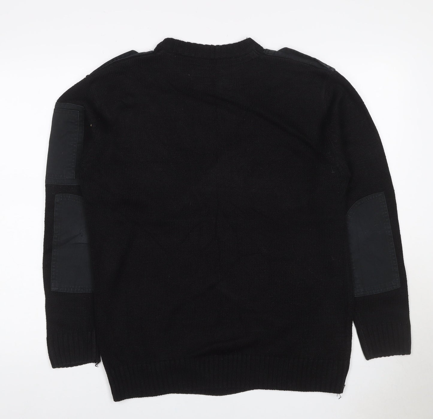 Workwear Men’s Black M Pullover Crew Neck Knit Utility Jumper