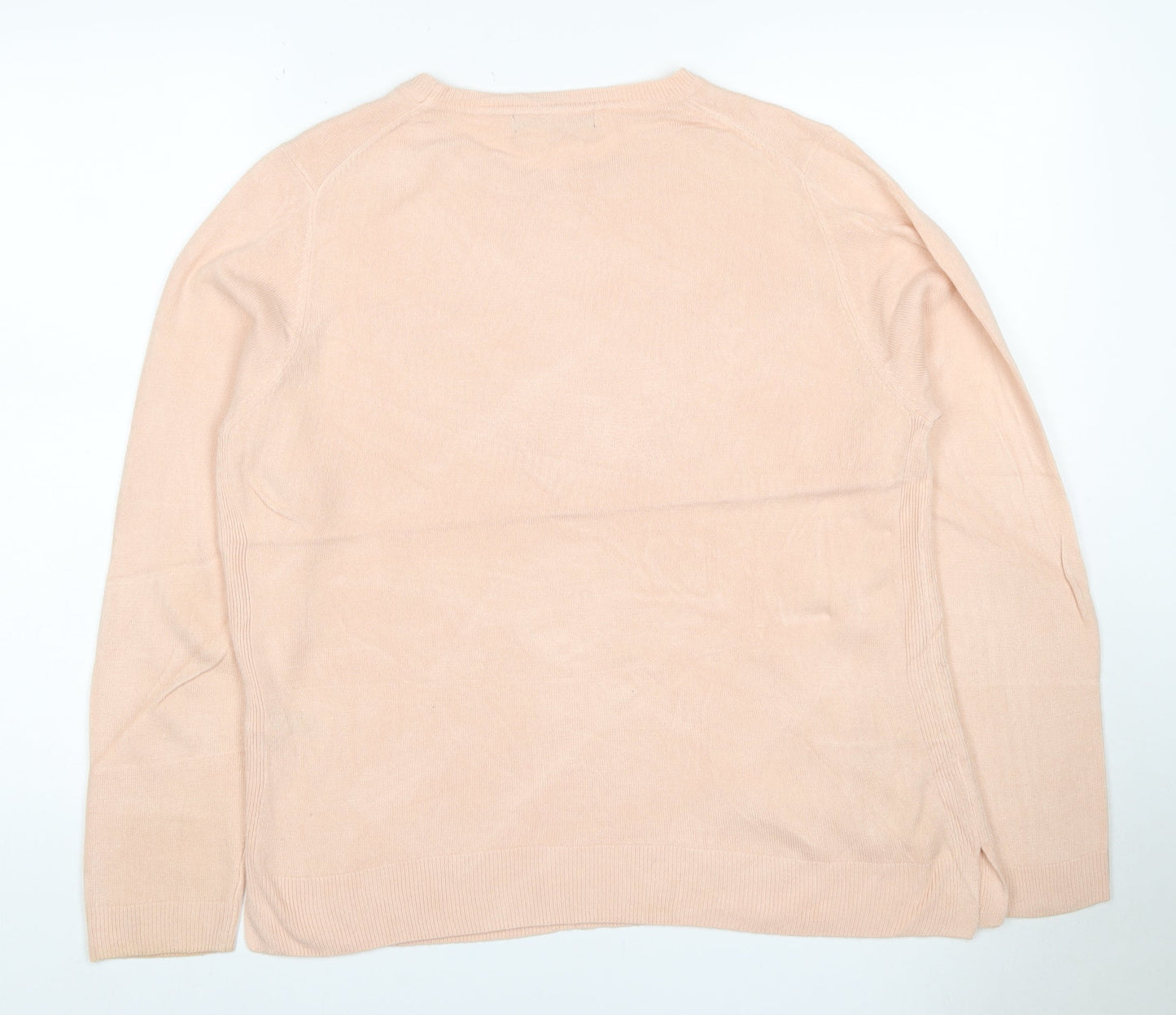 Marks and Spencer Women’s Pale Pink UK 16 Crew Neck Pullover Jumper