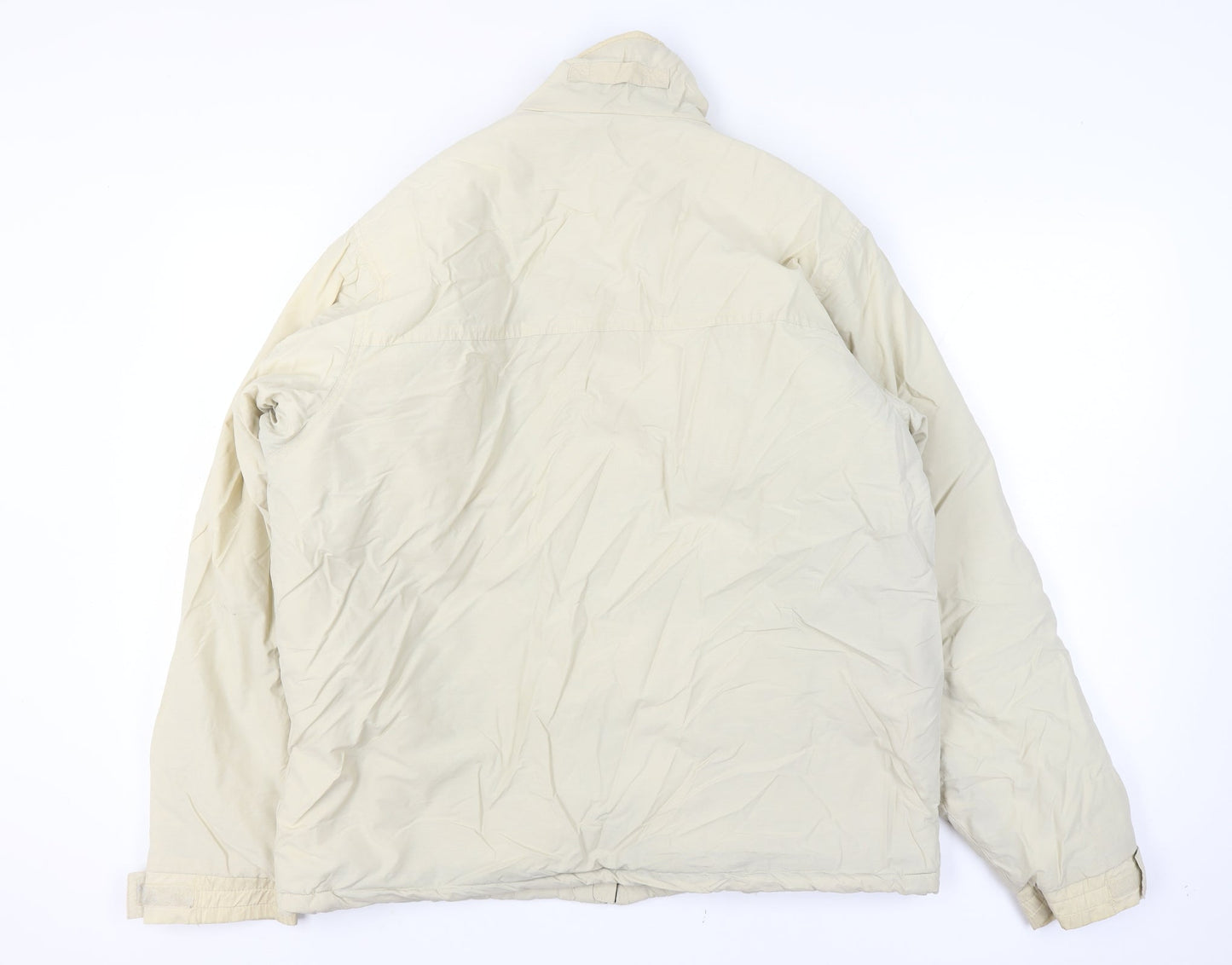 M For Sun Men's XXL Ivory Golf Full Zip Lined Jacket Pockets