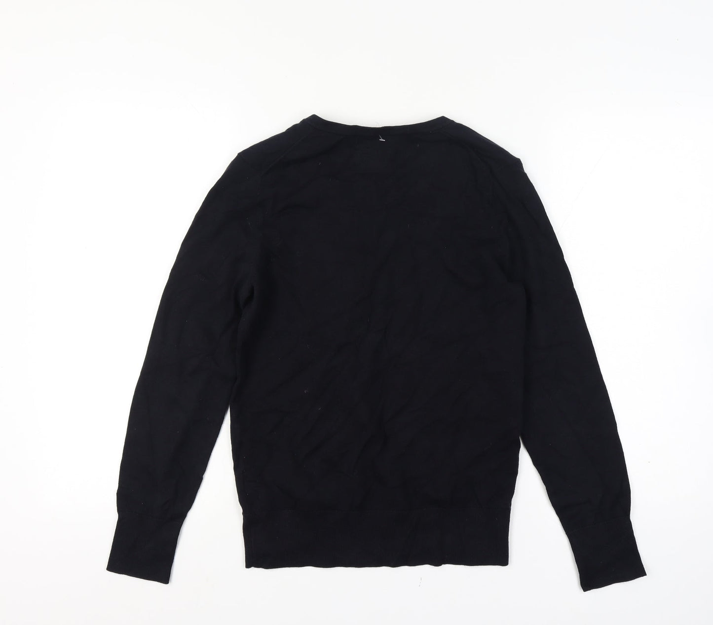Tommy Hilfiger Men’s XS Black V-Neck Logo Cotton Blend Pullover Jumper