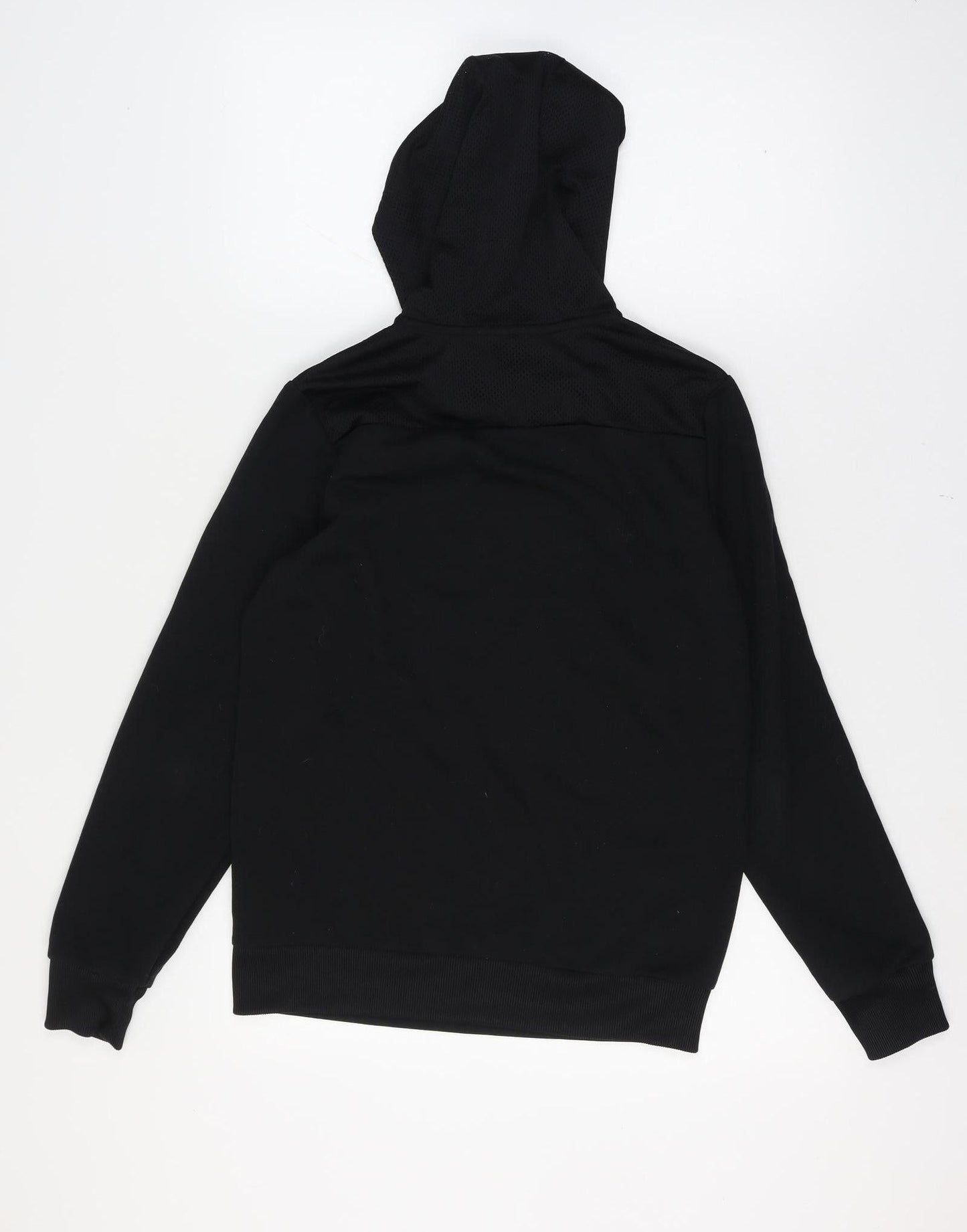 adidas Boys Black Logo 15-16 Years Graphic Pullover Hoodie