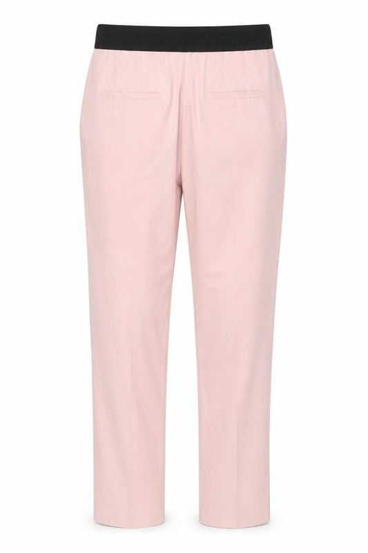 Zara Women Pink S Tapered Stretch Tailored Trousers