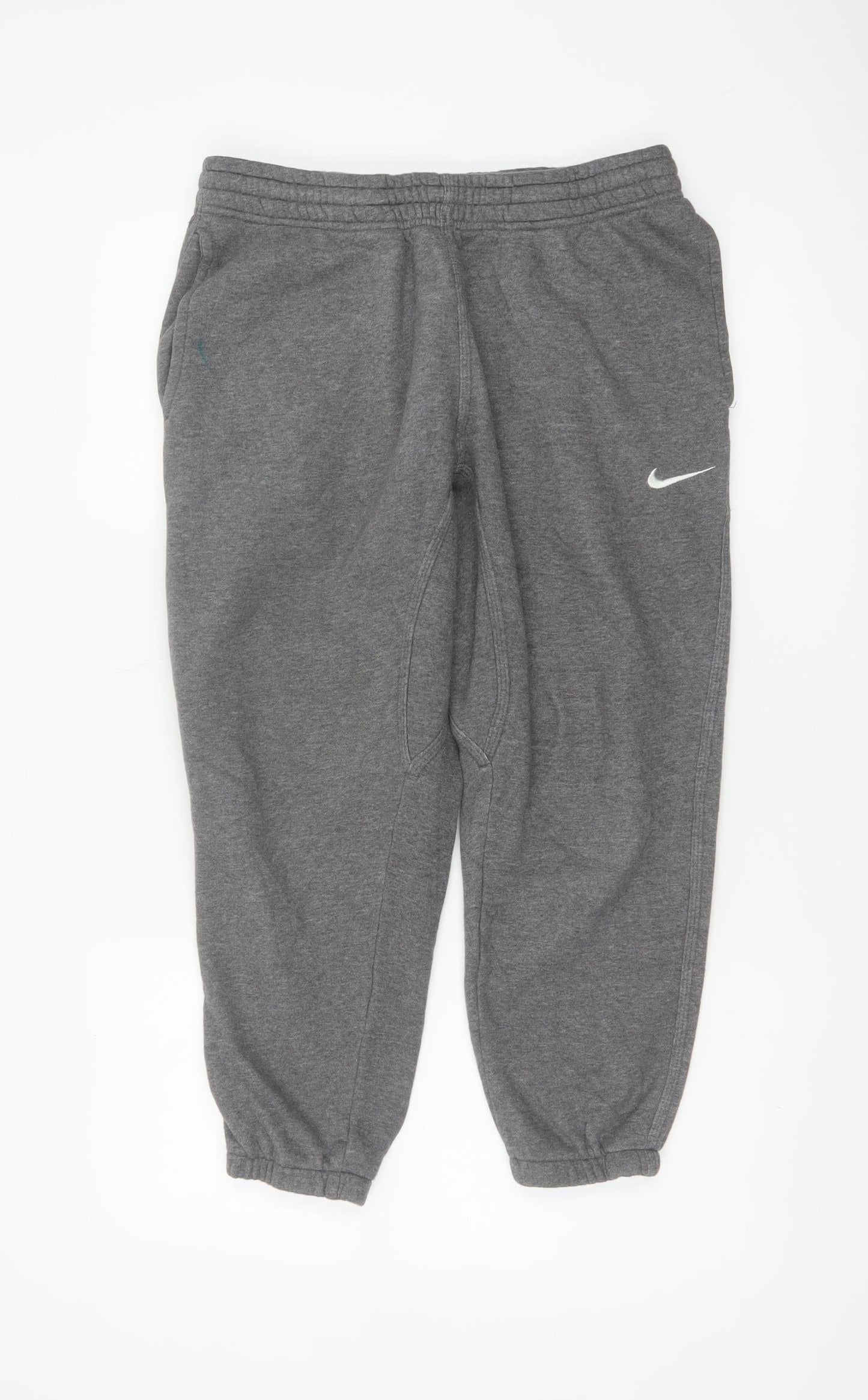 Nike Unisex Adults Grey M Jogger Sweatpants Elastic Waist Logo