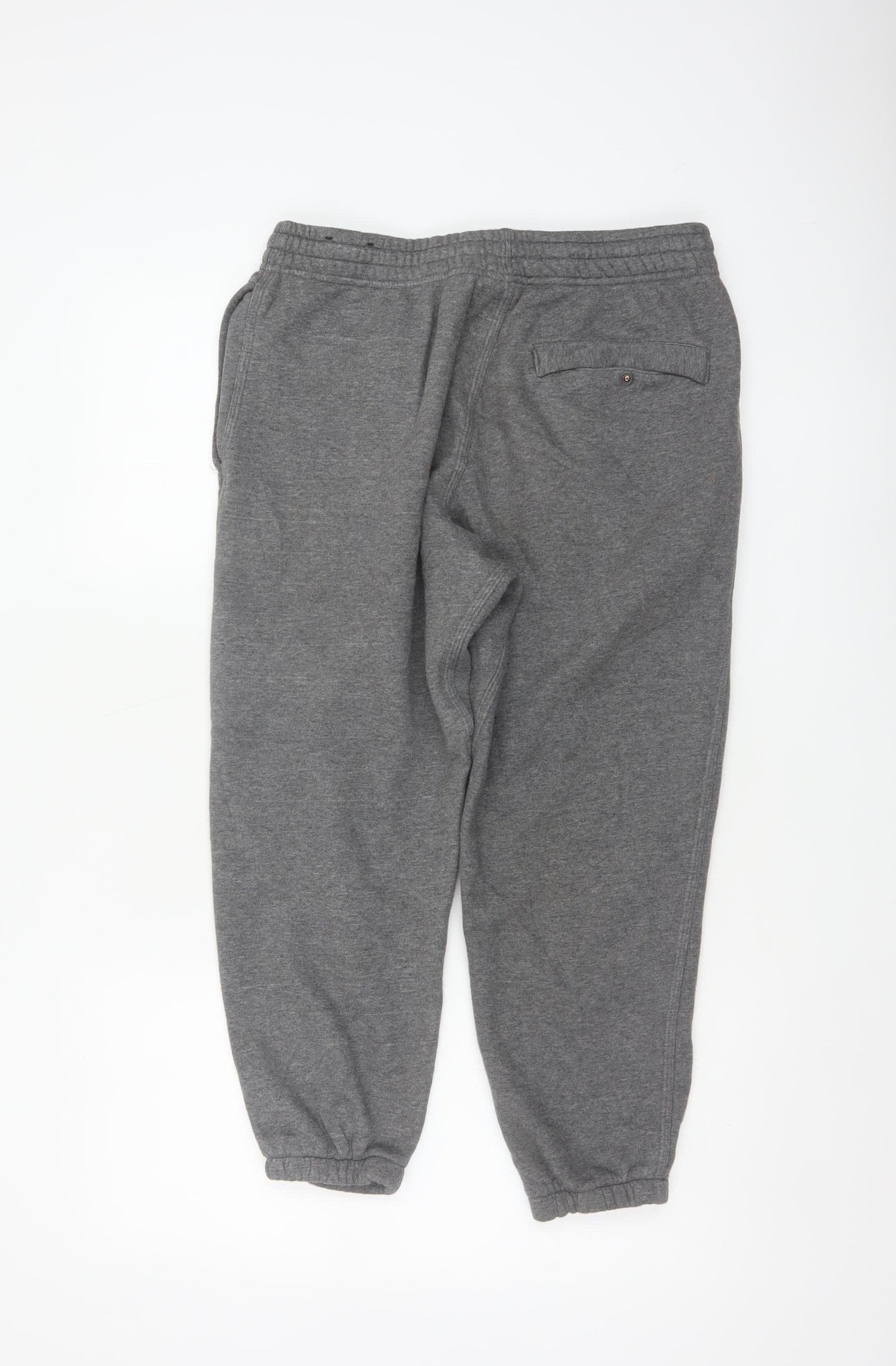 Nike Unisex Adults Grey M Jogger Sweatpants Elastic Waist Logo
