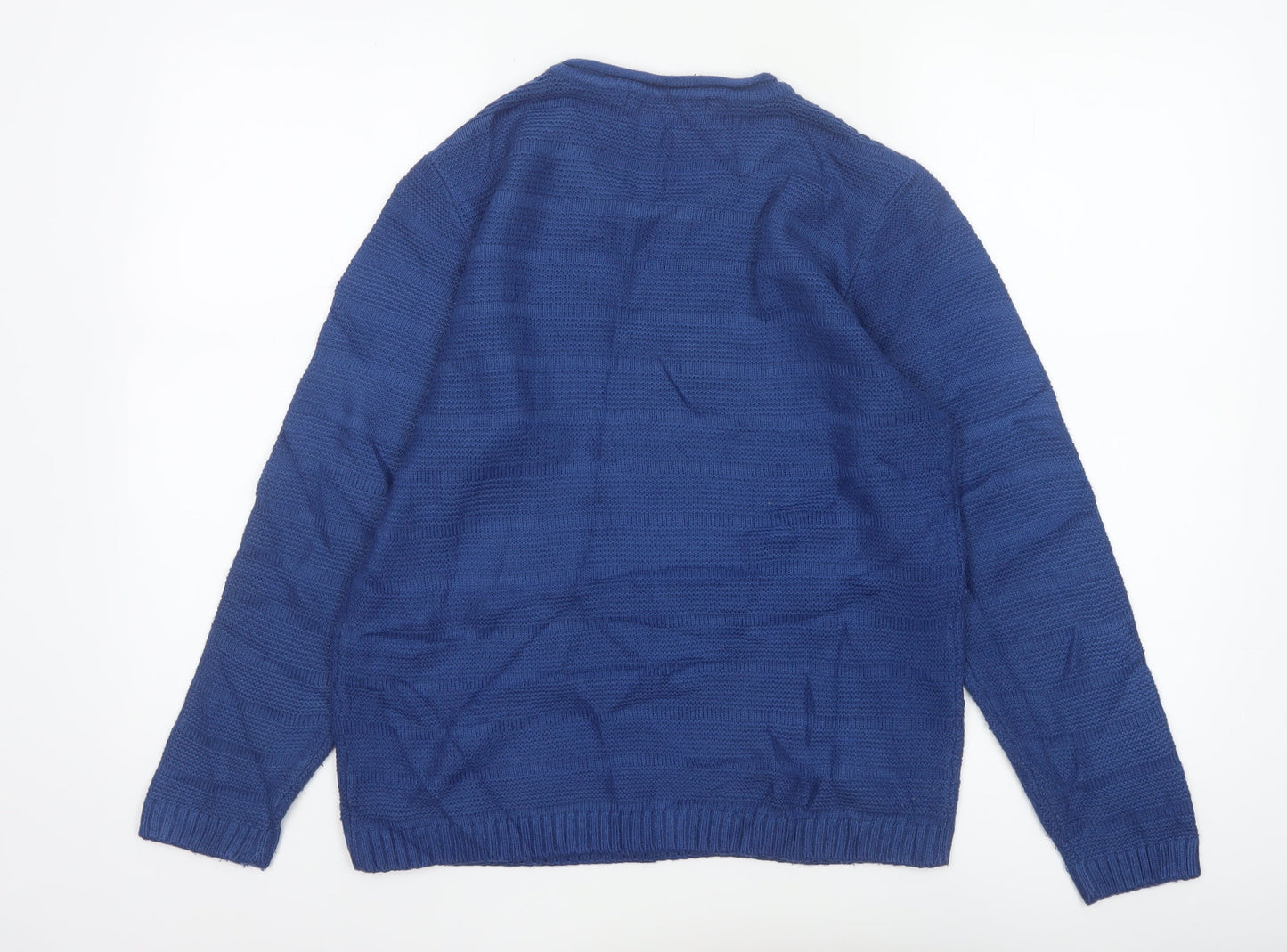 Isle Essentials Women’s Blue Knit Pullover Jumper Size S 10-12
