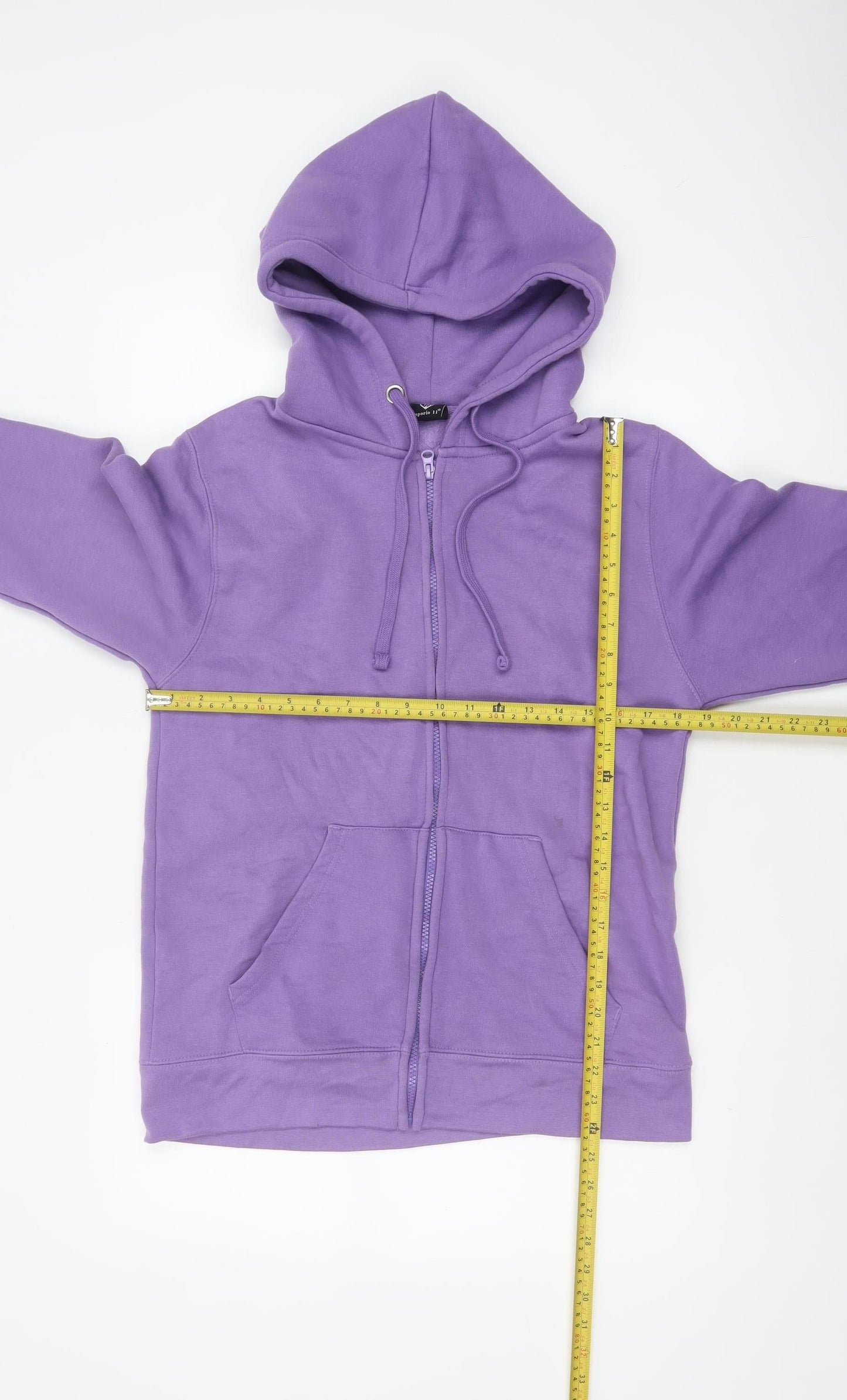 Emporio 11 Women Purple S Full Zip Hooded Fleece Hoodie