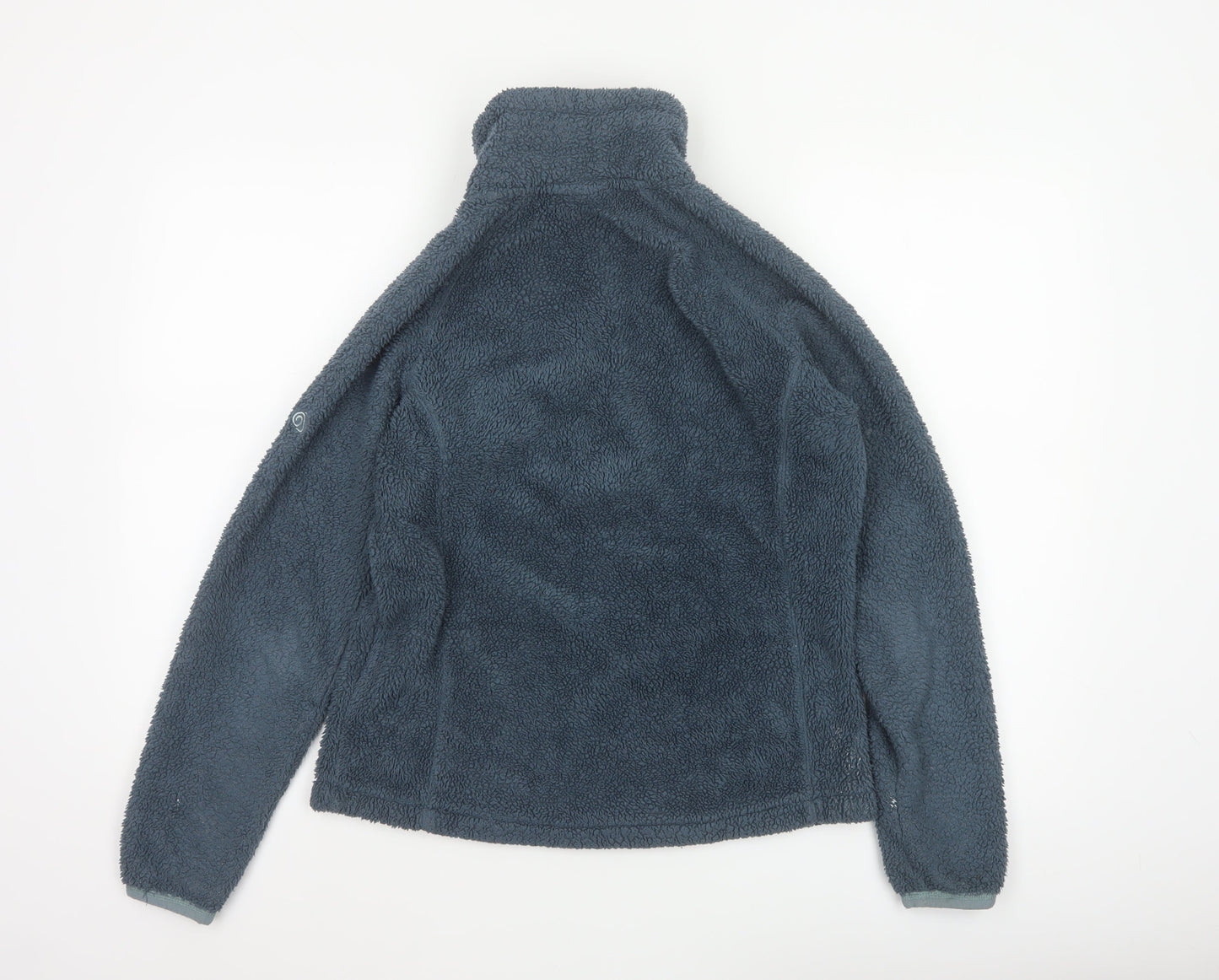 Craghoppers Women Grey UK 10 1/4 Zip Fleece Pullover Sweatshirt