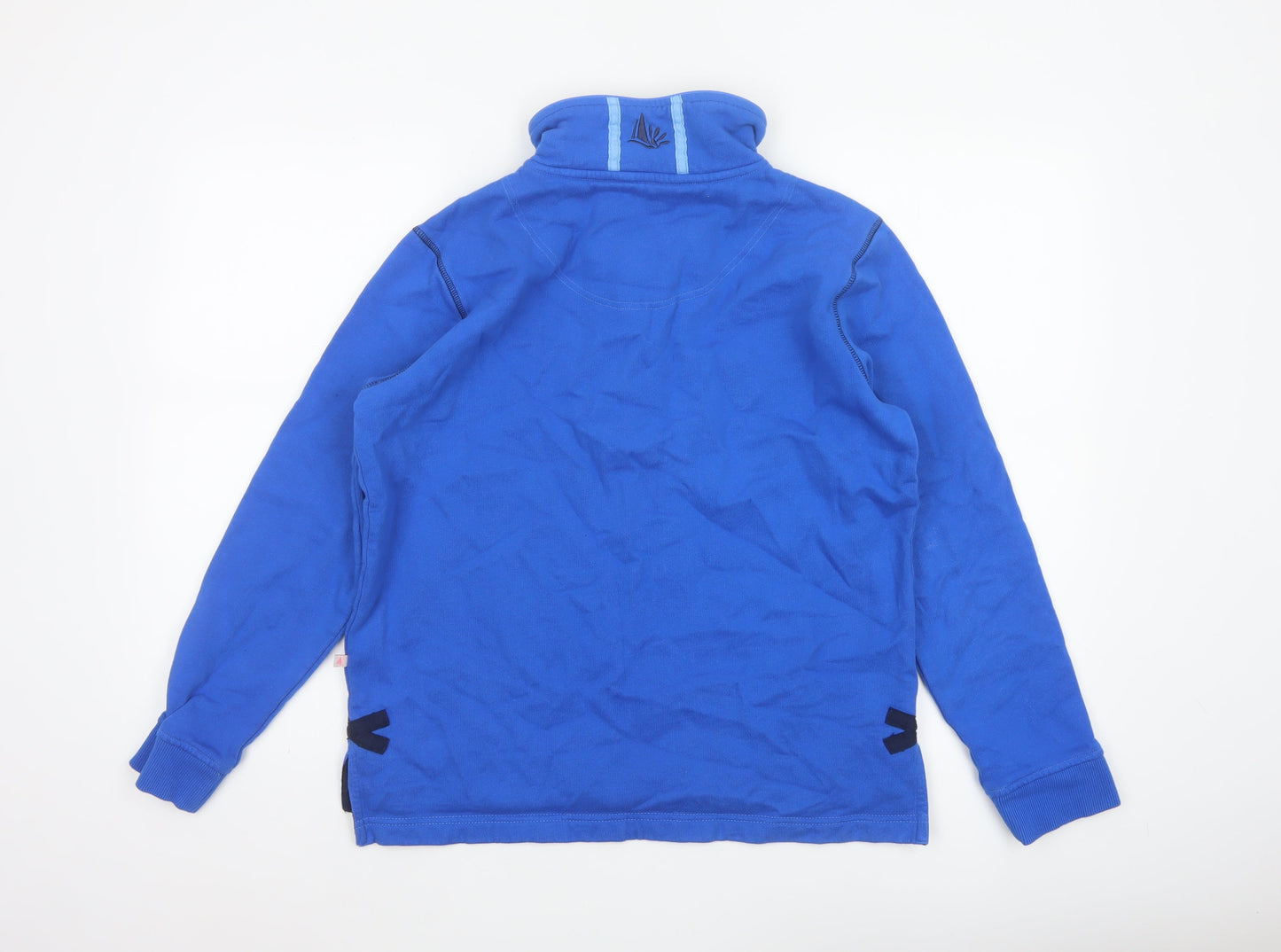 Dock of the Bay Women’s Blue Size 12 1/2 Zip Nautical Sweatshirt