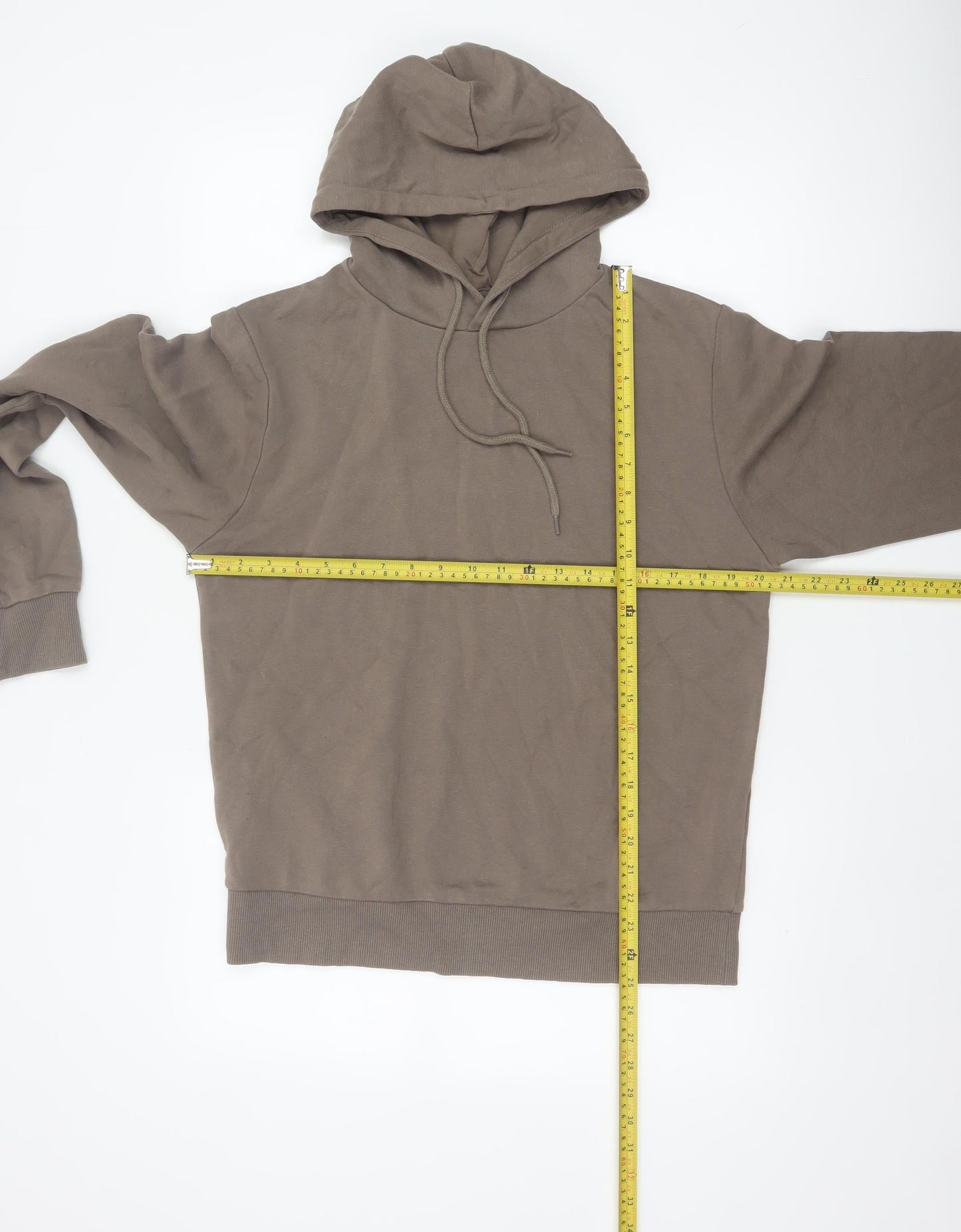 Jack & Jones Men’s Brown S Pullover Hoodie Logo Graphic Fleece