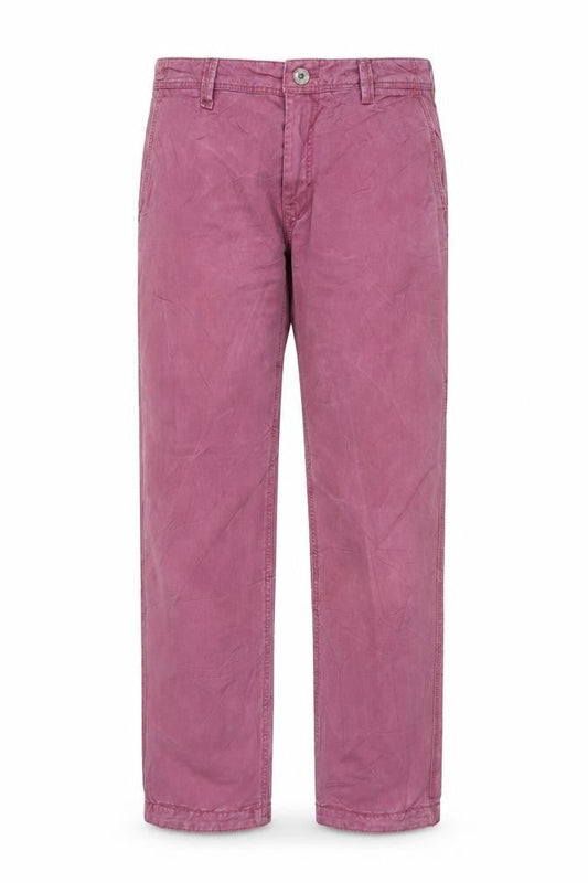 Fat Face Men’s Pink 34in Cotton Straight Chino Trousers