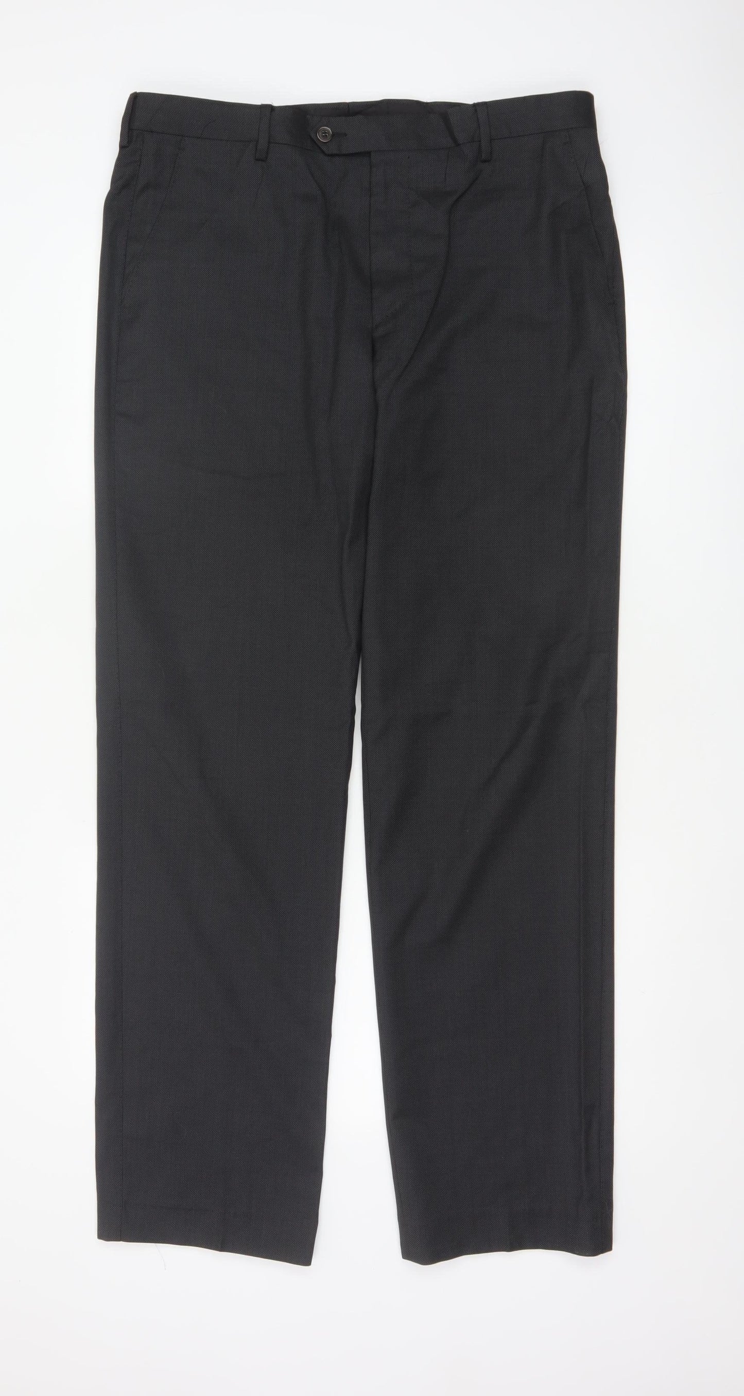 Paul Smith Men Grey Size 30 Wool Straight Dress Trousers Made in Italy