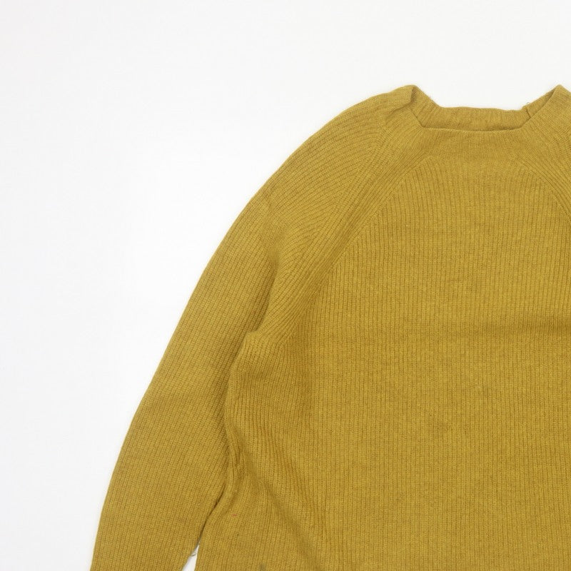 Seasalt Cornwall Women’s Yellow Rib Knit Crew Neck Jumper UK 18