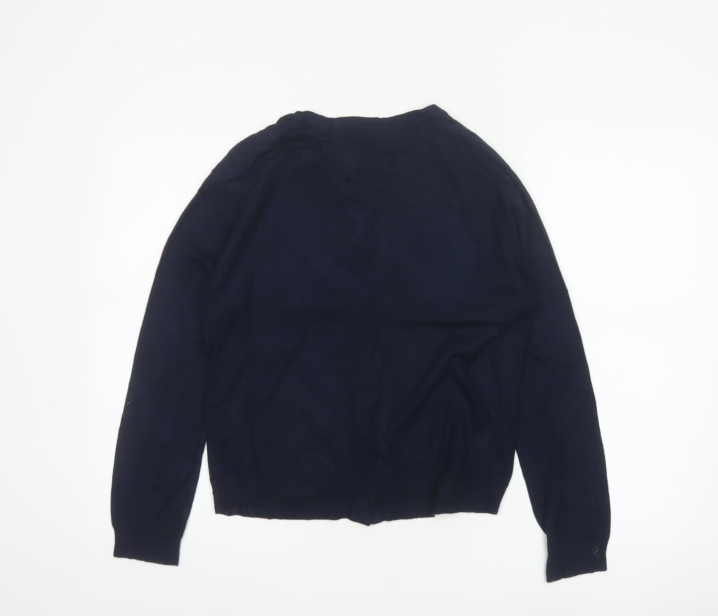 Dorothy Perkins Women Blue UK 12 Button Front Long Sleeve Cardigan