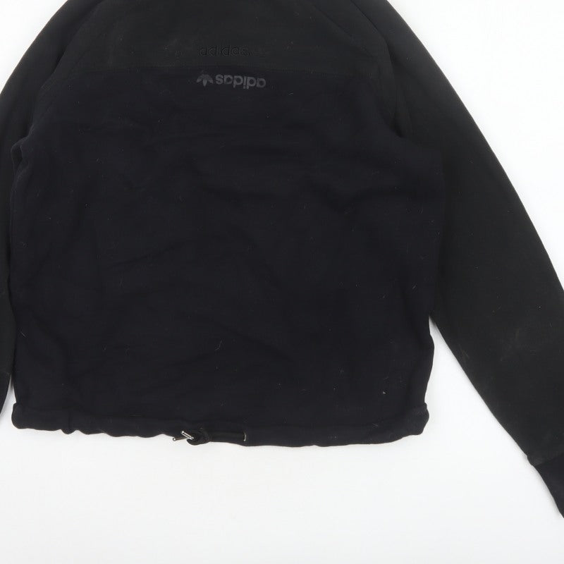 Adidas Women’s Black UK 4 Pullover Fleece High Neck Sweatshirt