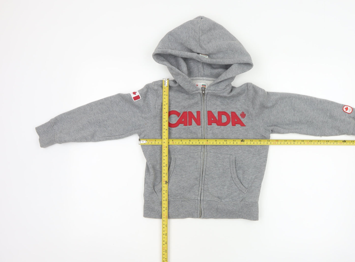 Hudson's Bay Boys Grey 5 Years Canada Olympic Full Zip Hoodie