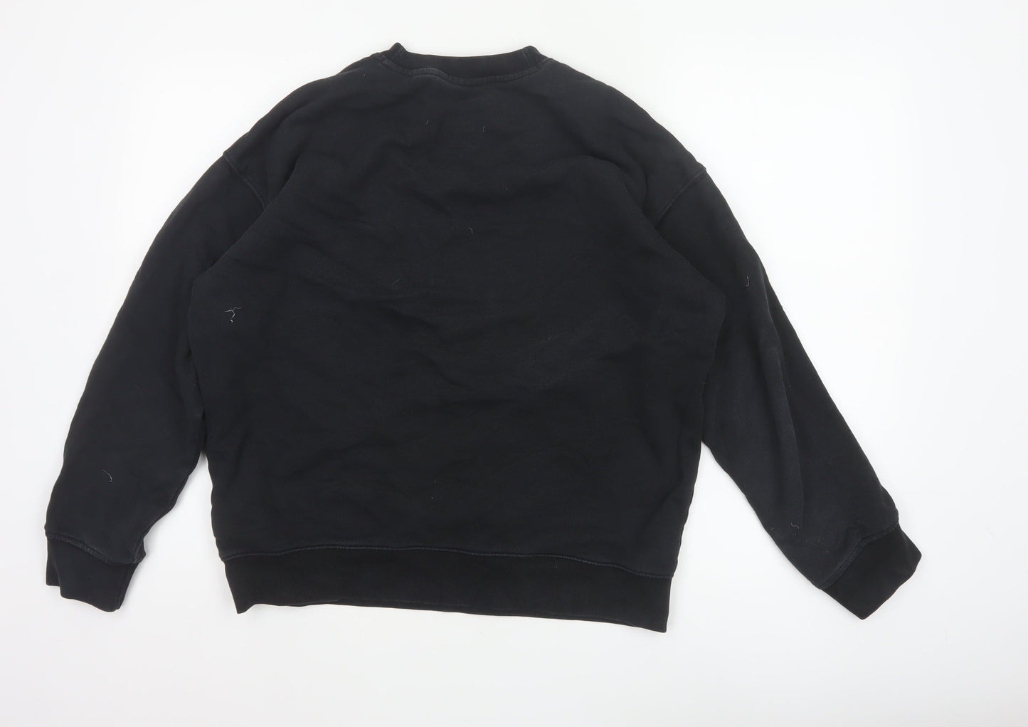 Adidas Women’s Black UK 14 Trefoil Logo Crew Neck Pullover Sweatshirt