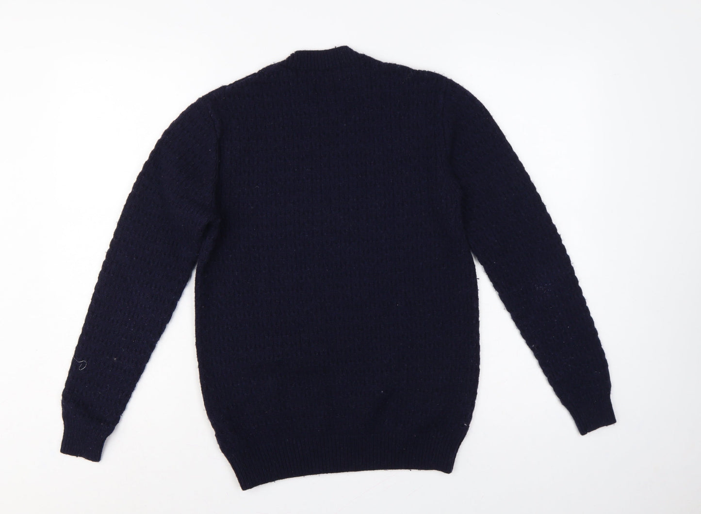 Jack Wills Men’s Blue S Lambswool Blend Crew Neck Pullover Jumper