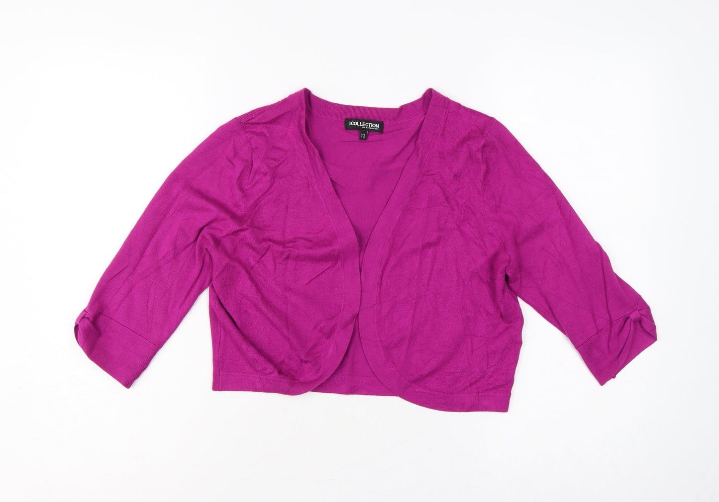 The Collection Debenhams Women’s Pink Open Cardigan UK 12 V-Neck Knit