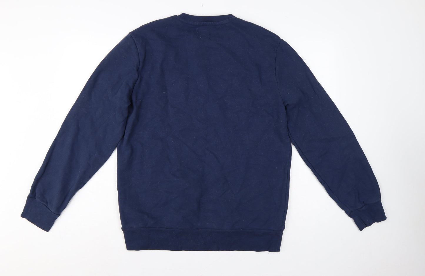 Levi's Men's Blue M Standard Logo Crew Neck Pullover Sweatshirt Cotton