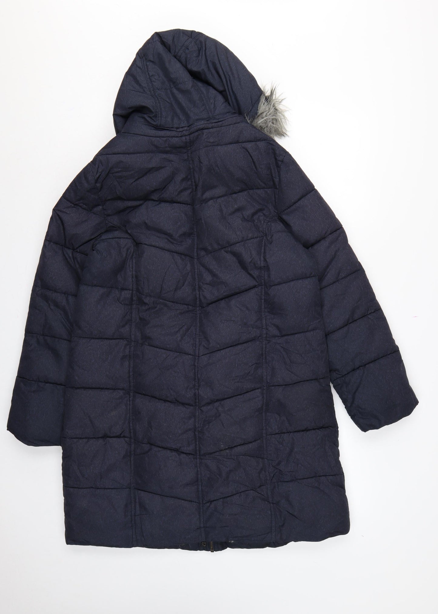 Principles Petite Ben de Lisi Women Blue UK 10 Puffer Parka Coat