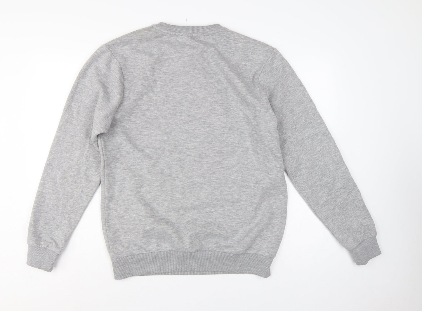 MP Men’s Grey M Crew Neck Logo Fleece Pullover Sweatshirt