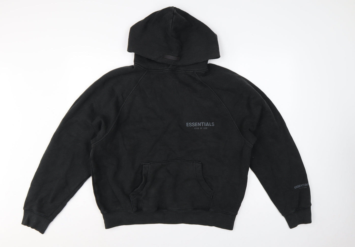 Essentials Fear of God Women’s Black XS Oversized Pullover Logo Hoodie
