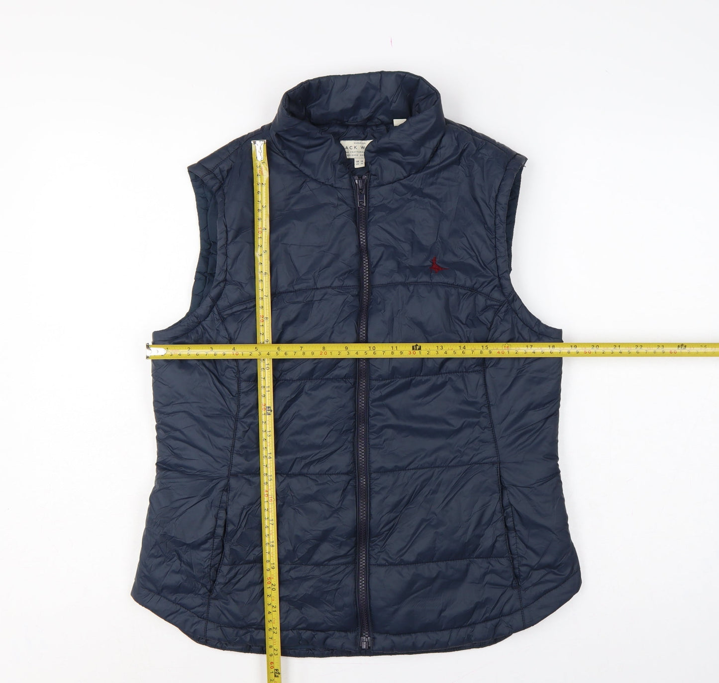 Jack Wills Women Blue UK 14 Quilted Puffer Gilet Bodywarmer