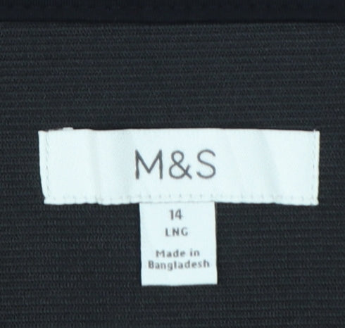 Marks and Spencer Women Black Size 14 Long Stretch Leggings