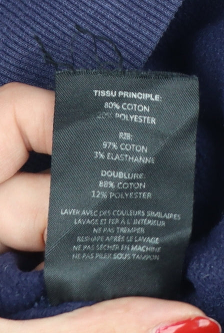 Tog Twenty Four Men’s Blue L Full Zip Hooded Fleece Logo Hoodie