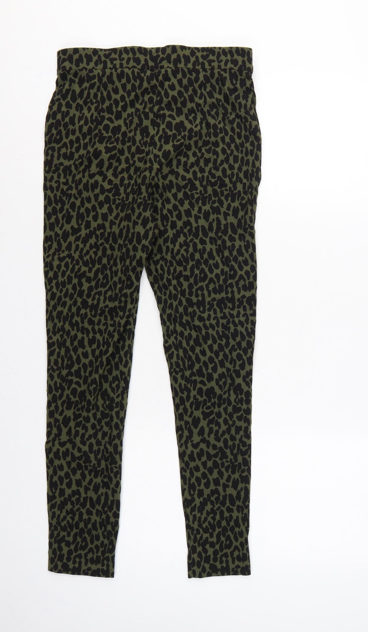 Dorothy Perkins Women's Green UK 12 Leopard Print High Rise Leggings