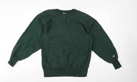 Champion Women’s Green Large Reverse Weave Logo Sweatshirt