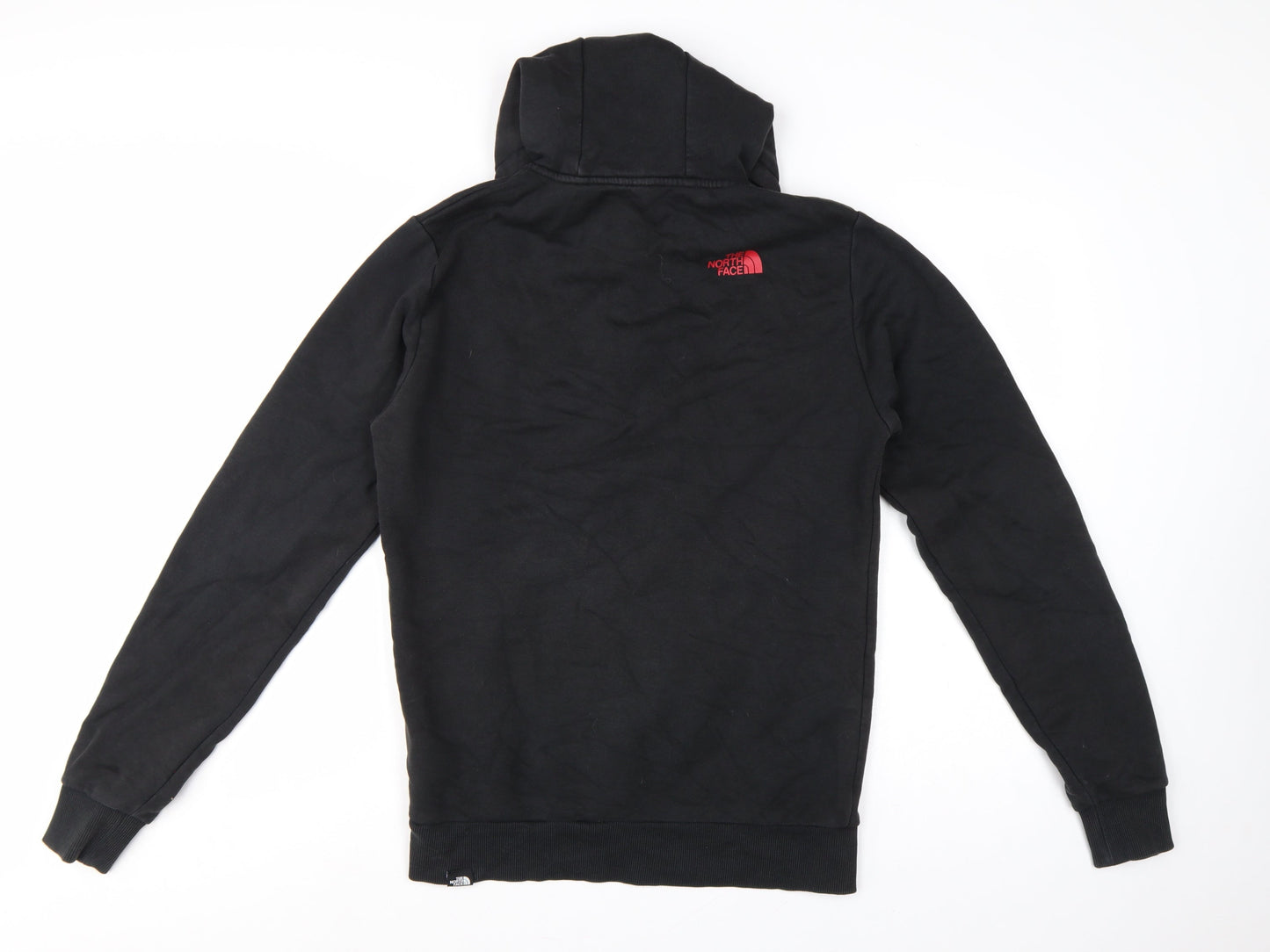 The North Face Men’s Black S 1/4 Zip Hooded Logo Pullover Hoodie