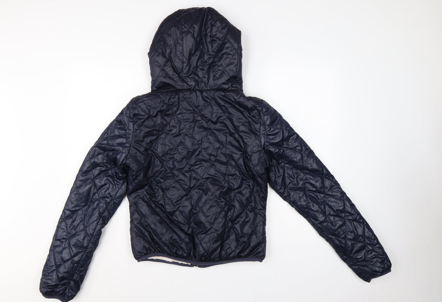 Vero Moda Teens Blue S Quilted Hooded Puffer Jacket
