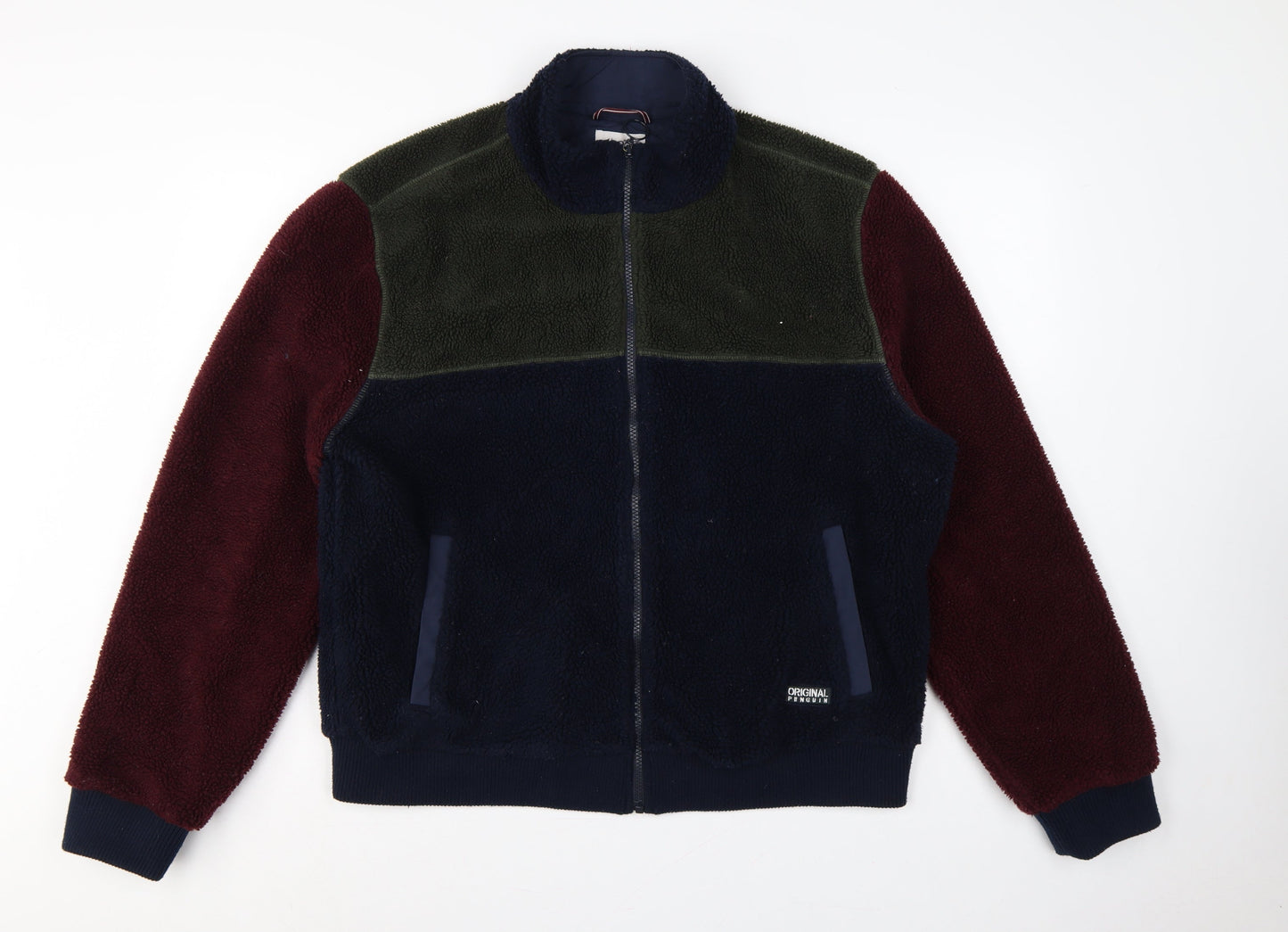 Original Penguin Mens Multicoloured XL Fleece Full Zip Jacket