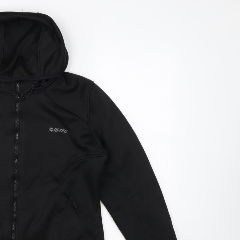 Hi-Tec Unisex Adults Black M Full Zip Hooded Softshell Hoodie